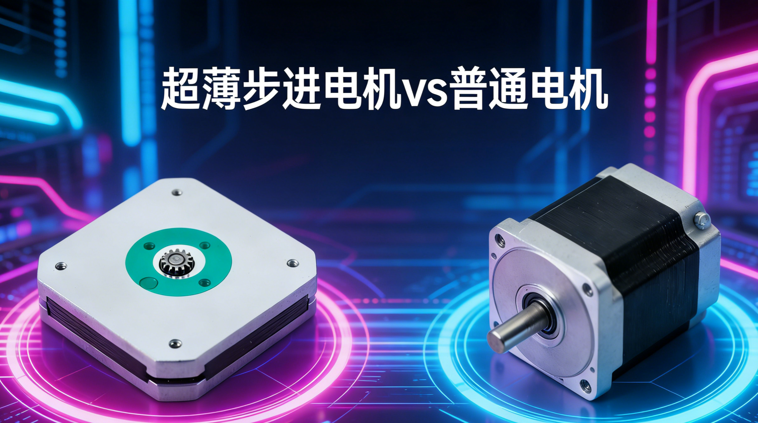 超薄步进电机vs普通电机，4大核心区别一文看懂